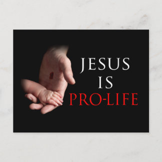 Jesus är för livet vykort
