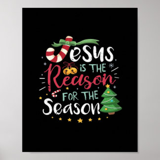 Jesus Är För Säsongens Cane Jul - Det Är Årstiden Poster