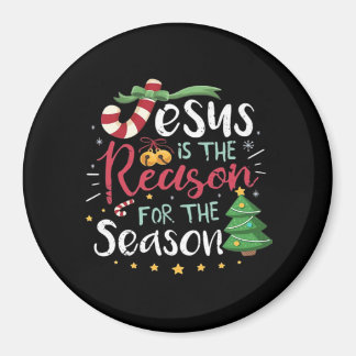 Jesus Är För Säsongens Sockerdrickstav Jul - Det Ä Magnet