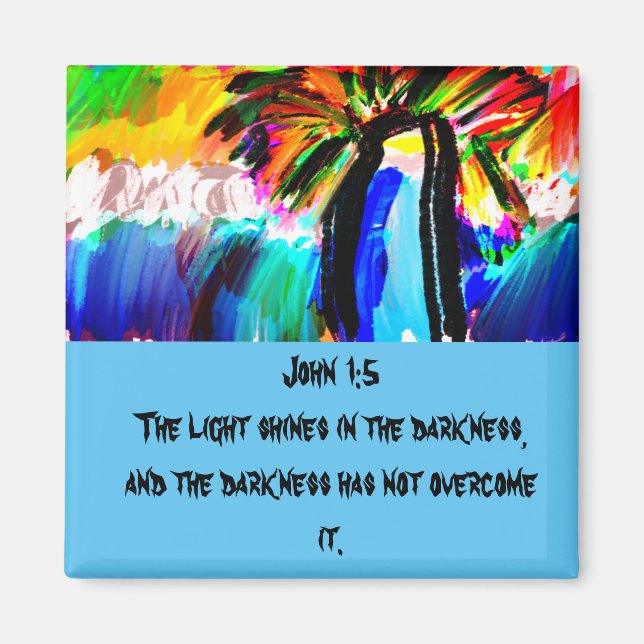 Jesus är fyr- och magnetdörr skylt luft friene magnet (Framsidan)