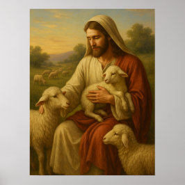 Jesus Är Herden #1™ LDS Väggkonst Affisch