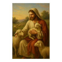 Jesus Är Herden #1™ LDS Väggkonst Affisch