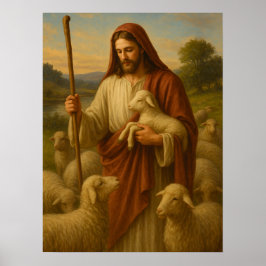 Jesus Är Herden #2™ LDS Väggkonstaffisch Poster