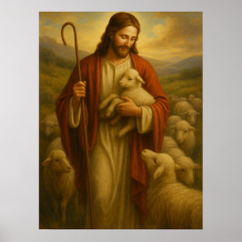Jesus Är Herden #3™ LDS Väggkonst Affisch