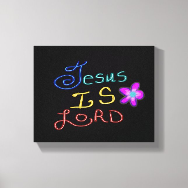 Jesus är HERRE kristen  Canvastryck (Framsida)
