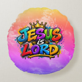 Jesus är Herre Rund Kudde