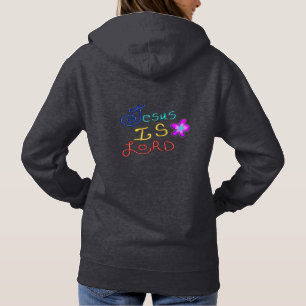 Jesus är HERRE Tro Citat med Färgrik Text T Shirt