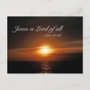 Jesus är Herren av alla Vykort