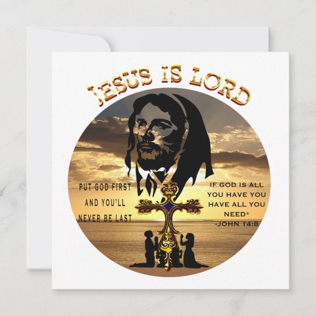 Jesus är Herren Inbjudningar (Framsida)