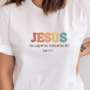 Jesus är hur sanningen om livet är kristen t shirt