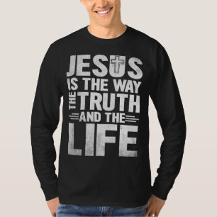 Jesus är hur sanningen om livet ser ut t shirt