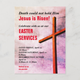Jesus är inbjudan till Risen PÅSK CHURCH SERVICES