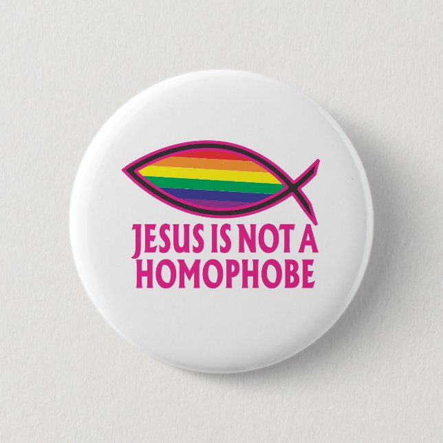 Jesus är inte en Homophobe Knapp (Framsida)