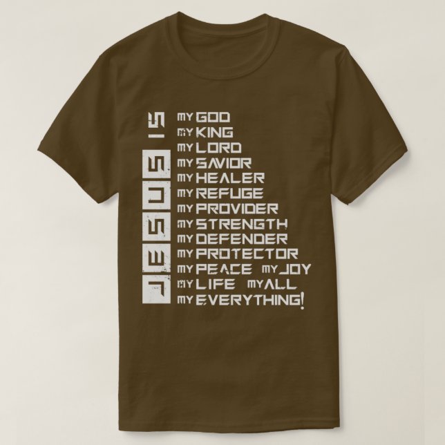 Jesus är Jesus Kristus T Shirt (Design framsida)