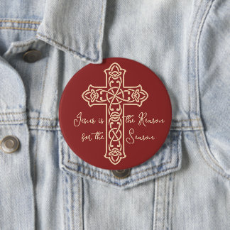 Jesus är julens anledning kors jul knapp