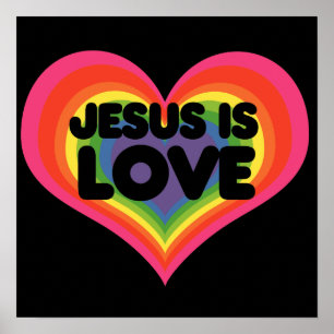 Jesus är Kärlek Poster