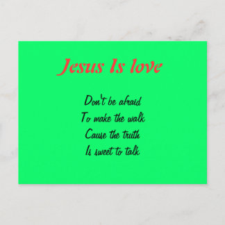 Jesus är kärlek vykort