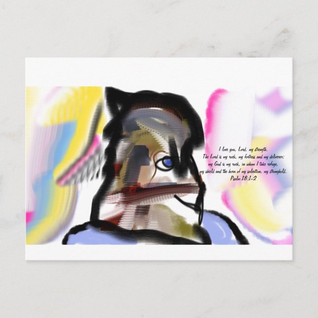 Jesus är kärlek vykort (Framsida)