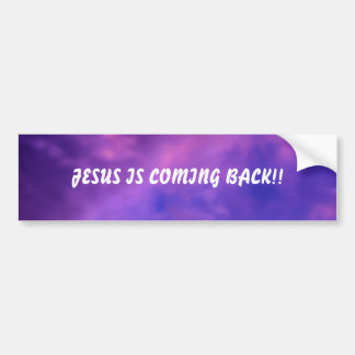 JESUS ÄR KOMMANDE BAKSIDA!! …, RELIGIÖS RIKLIG BILDEKAL