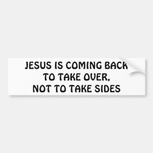 Jesus är kommande baksida som ska tas över bildekal