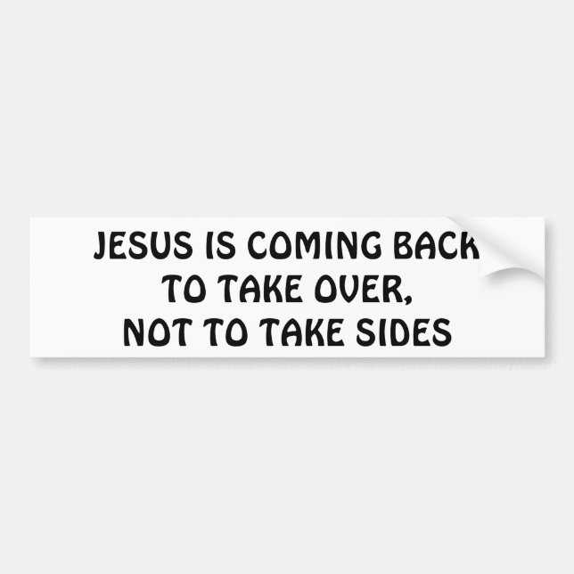 Jesus är kommande baksida som ska tas över bildekal (Framsidan)