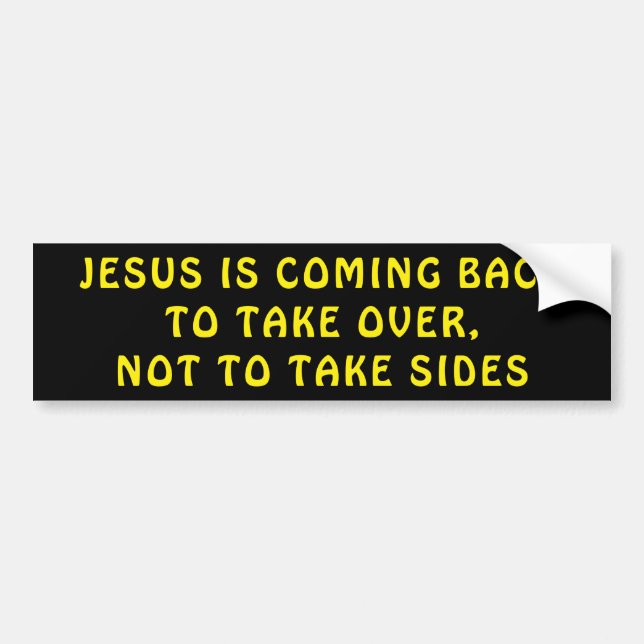 Jesus är kommande baksida som ska tas över bildekal (Framsidan)