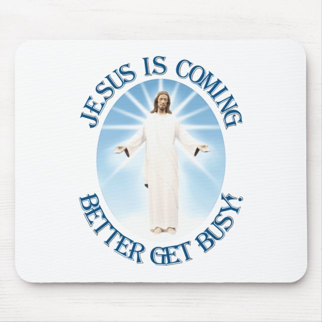 Jesus är kommande musmatta (Framsidan)