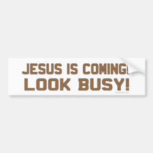 Jesus är kommande - se upptagen bildekal