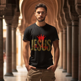 Jesus är Konung Kristen Bibel Andlig För Män T Shirt