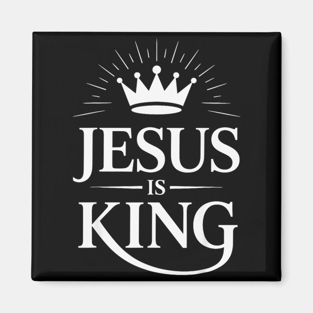 Jesus är kristen kung  magnet (Framsidan)