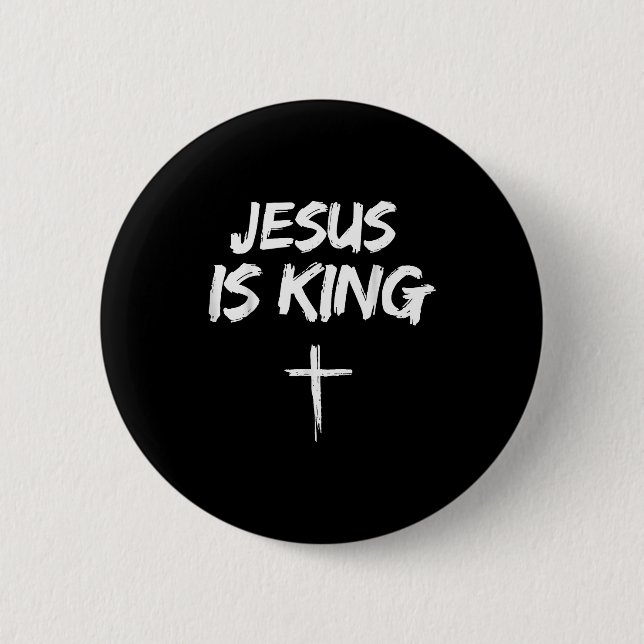 Jesus är kung Bibelvers John 14_6 Kristna Gud  Knapp (Framsida)