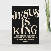 Jesus är kung Bibelvers John 14_6 Kristna Gud 