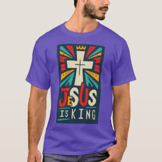 Jesus är Kung Christian Quote 1 T Shirt