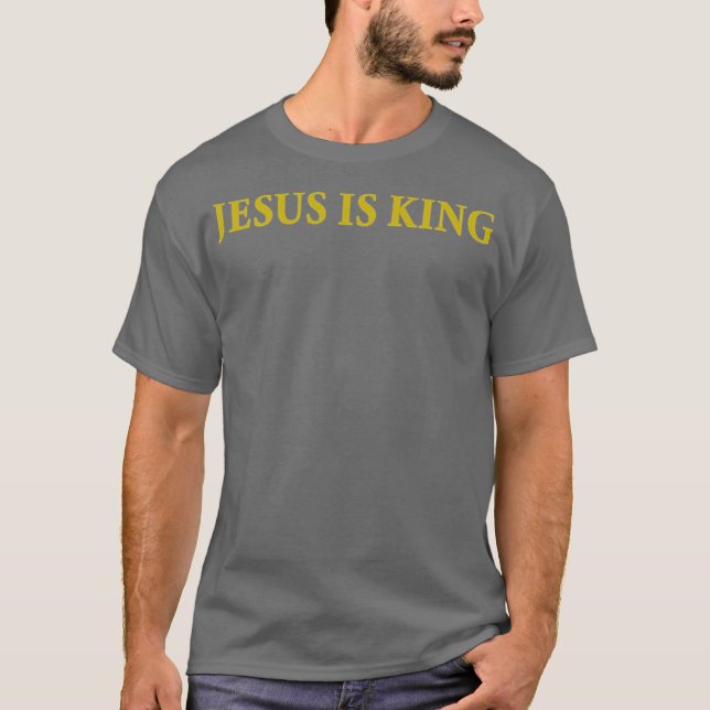 Jesus är Kung Christian T Shirt (Framsida)