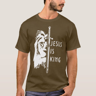 Jesus är Kung guds troende kristen gudstjänst T Shirt