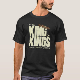 Jesus är Kung i Kung Crucifixion Kor Krona T Shirt