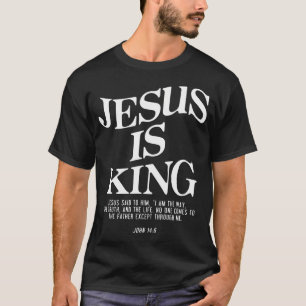 Jesus Är Kung Jesus Johannes 146 Kostym Kristna Mä T Shirt