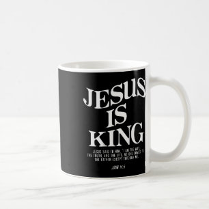 Jesus är Kung Jesus John 146 Costume Christian (på Kaffemugg