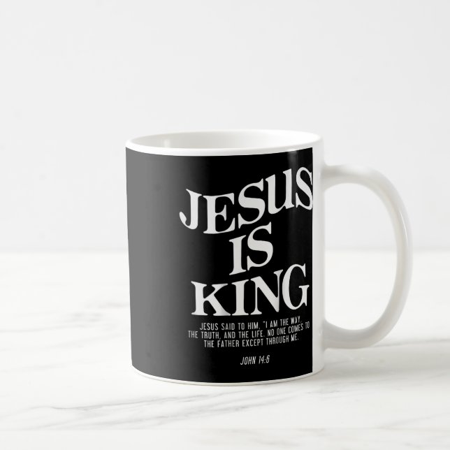 Jesus är Kung Jesus John 146 Costume Christian (på Kaffemugg (Höger)