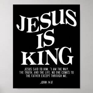 Jesus är Kung Jesus John 146 Costume Christian (på Poster