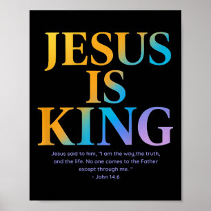 Jesus är Kung Jesus John 14_6 Costume Christian (e Poster