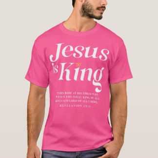 Jesus är Kung John 146 Jesus Christian T Shirt