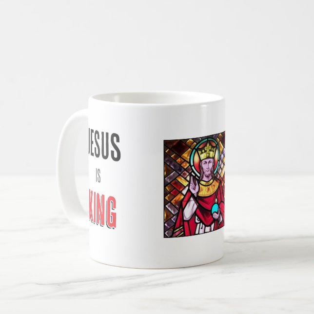 Jesus är Kung Kaffemugg (Framsida vänster)