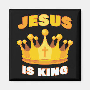 JESUS är Kung - Kids & Family Christian Faith Magnet