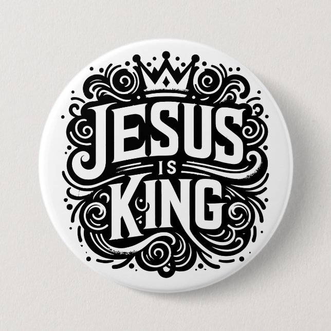 Jesus är kung knapp (Framsida)