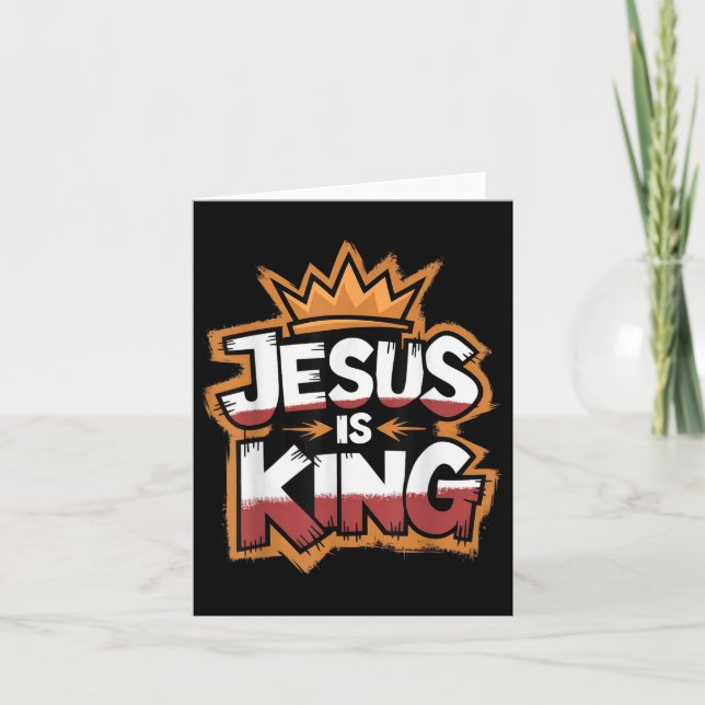 Jesus Är Kung  Kort (Framsida)