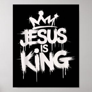 Jesus är Kung, kristen bibelskrift citat Poster