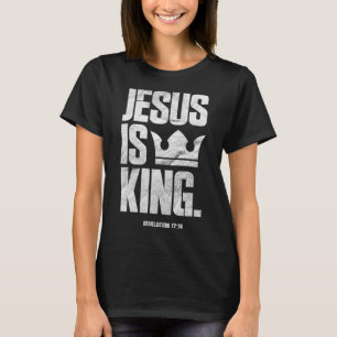 Jesus är Kung, kristen bibelskript citrondra T Shirt