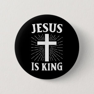 Jesus är Kung kristen Faith Kor Knapp