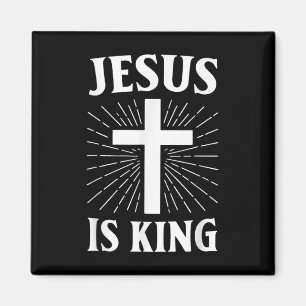 Jesus är Kung kristen Faith Kor Magnet